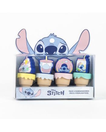 STITCH - Pack de 4 mini Surligneurs "food" - vue principale