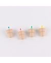 STITCH - Pack de 4 mini Surligneurs "food" - vue de profil