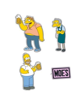 LES SIMPSONS - Taverne de Moe - Set de 4 Pin's - vue principale