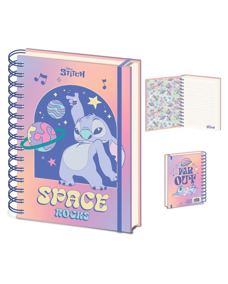 STITCH - Space Rocks - Notebook A5 - vue principale