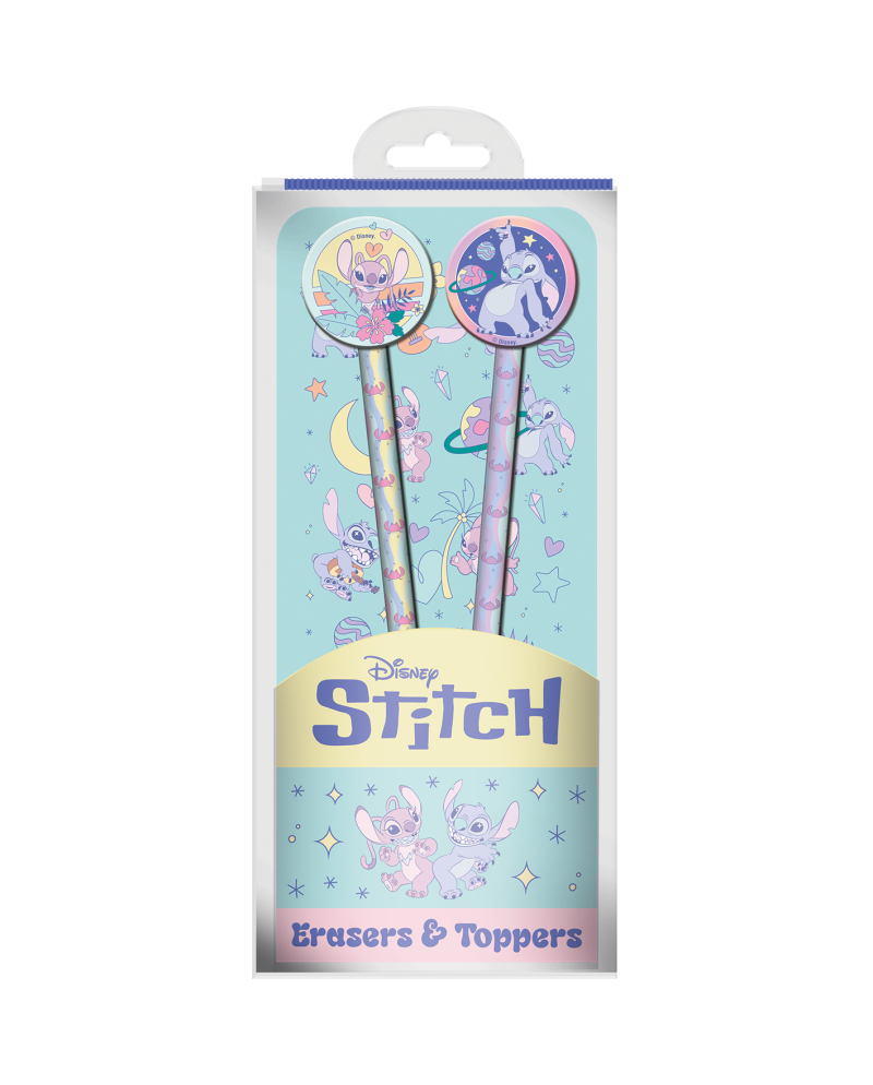 STITCH & ANGEL - Space Rocks - Set de 2 Crayons avec des Toppers - vue principale