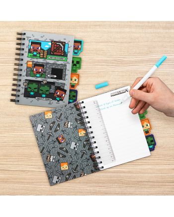 MINECRAFT - Notebook A5 avec intercalaires - vue principale