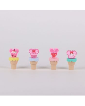 MINNIE - Pack de 4 mini Surligneurs "food" - vue de face
