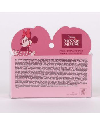 MINNIE - Pack de 4 mini Surligneurs "food" - vue de dos