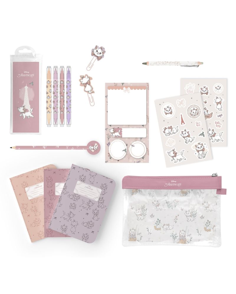 MARIE - Set de Papeterie avec 3 Notebooks A6 - 10pc. - vue principale