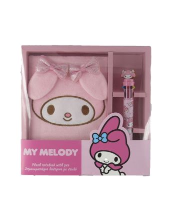 MY MELODY - Gift Set Notebook A5 Peluche + Stylo bille 3D - vue principale
