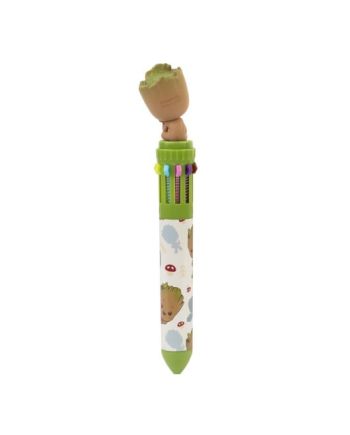 GROOT - Stylo-Bille 10 couleurs 3D - vue de face