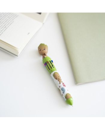 GROOT - Stylo-Bille 10 couleurs 3D - vue de profil