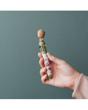 GROOT - Stylo-Bille 10 couleurs 3D - vue de dos