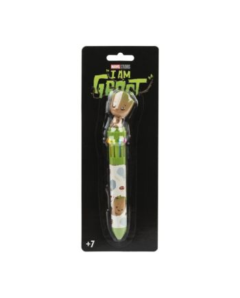 GROOT - Stylo-Bille 10 couleurs 3D - vue du packaging