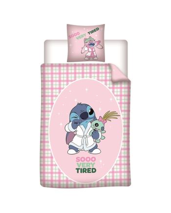 LILO & STITCH - Sooo Very Tired - Parure de lit 140x200cm + 65x65cm - vue principale