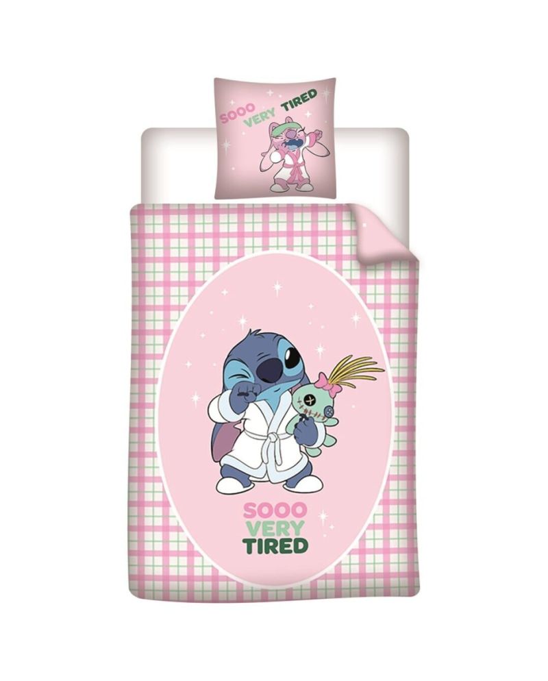 LILO & STITCH - Sooo Very Tired - Parure de lit 140x200cm + 65x65cm - vue principale