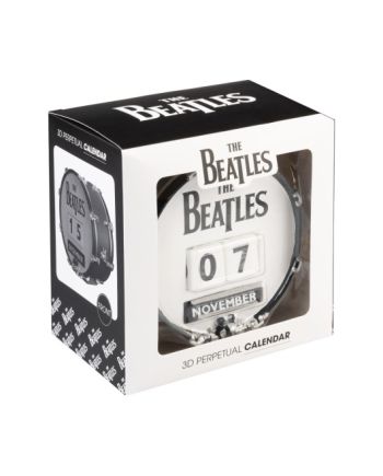 THE BEATLES - Calendrier Perpétuel 3D en Résine - vue du packaging
