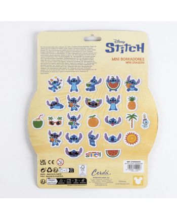 STITCH - Summer - Pack de 25 Gommes - vue de profil