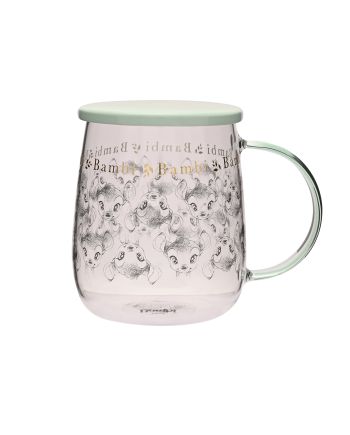 DISNEY - Bambi - Mug en Verre avec Couvercle 540ml - vue principale