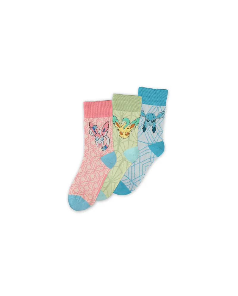 POKEMON - Evoli Evolution II -Pack de 3 paires de chaussettes (T39-42) - vue principale