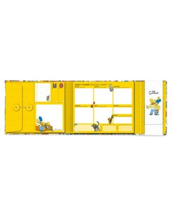 LES SIMPSONS - Planificateur Hebdomadaire + Bloc Note - vue de face