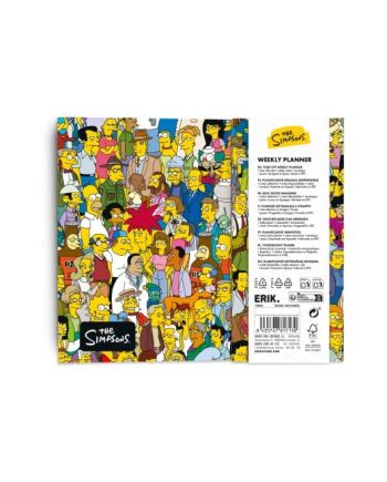 LES SIMPSONS - Planificateur Hebdomadaire + Bloc Note - vue de profil