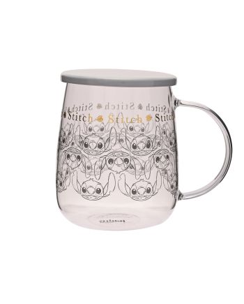 STITCH - Mug en Verre avec Couvercle 540ml - vue principale