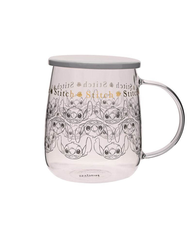 STITCH - Mug en Verre avec Couvercle 540ml - vue principale