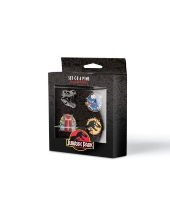 JURASSIC PARK - Set de 4 Pin's - vue de face