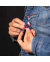 SUPERMAN - Set de 4 Pin's - vue de dos