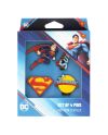 SUPERMAN - Set de 4 Pin's - vue du packaging