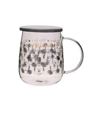 DISNEY - Mickey - Mug en Verre avec Couvercle 540ml - vue principale