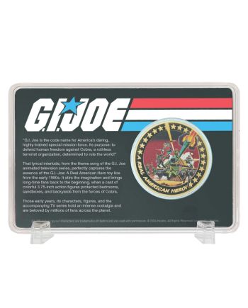 G.I. JOE - 60ans Anniversaire - Pièce Edition Limitée 24k Plaqué Or - vue de dos