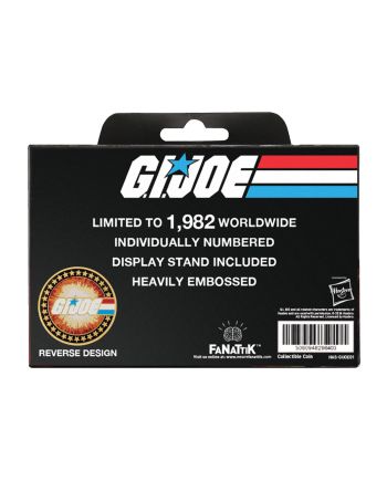 G.I. JOE - 60ans Anniversaire - Pièce Edition Limitée 24k Plaqué Or - vue du packaging