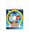 SONIC - Personnages - Set de 4 Pin's - vue de detail