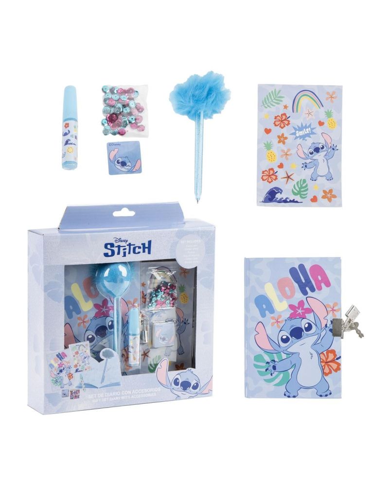 STITCH - Set de Papeterie - Journal + accessoires 6pc. - vue principale