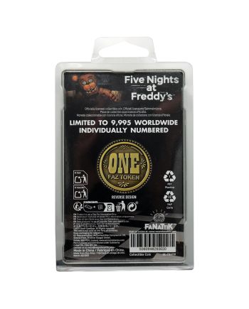 FIVE NIGHTS AT FREDDY'S - Fazbear - Pièce Edition Limitée - vue de dos