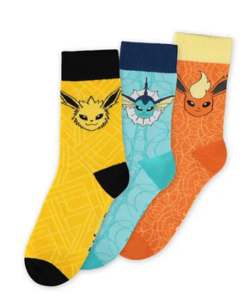 POKEMON - Evoli Evolution - Pack de 3 paires de chaussettes (T39-42) - vue principale