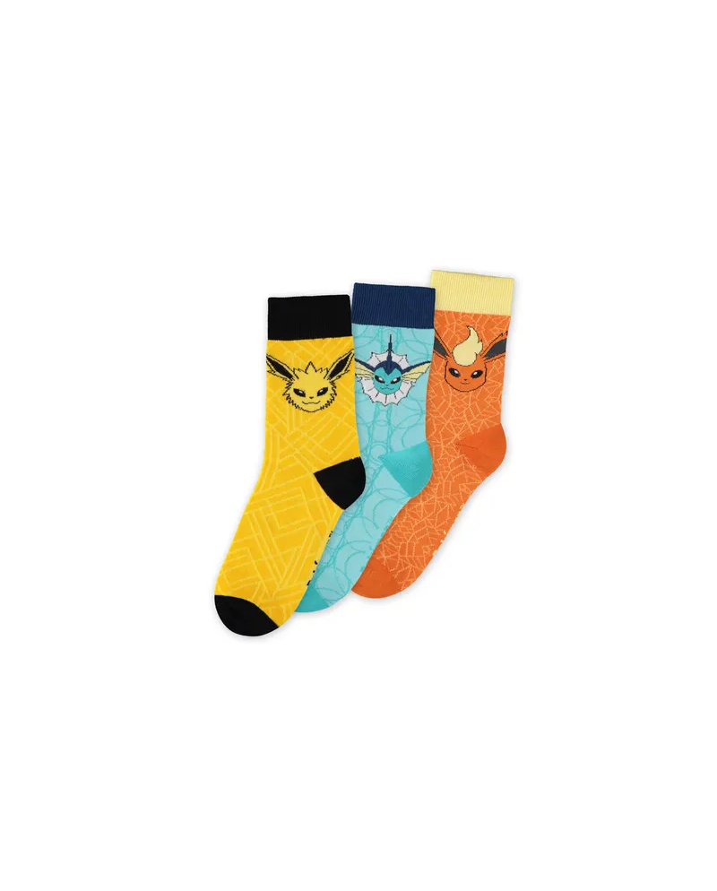 POKEMON - Evoli Evolution - Pack de 3 paires de chaussettes (T39-42) - vue principale