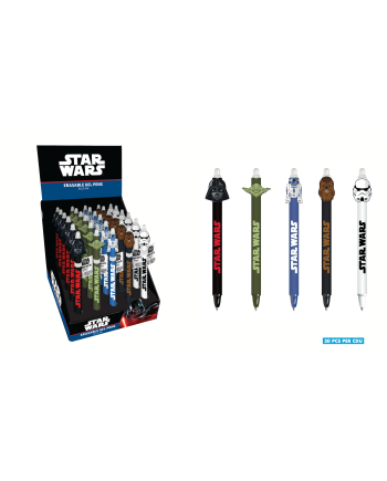 STAR WARS - Stylo à Gel Effaçable +Head Topper (Display de 30pcs) - vue principale