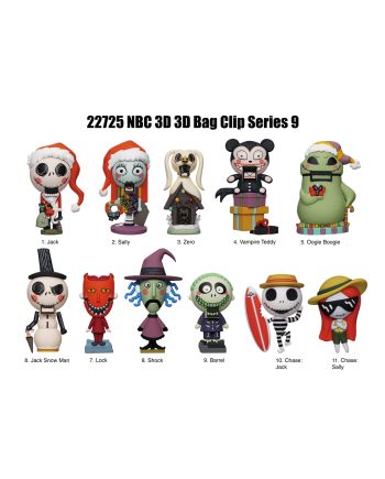 NBX - Series 9 - 3D Foam Bag Clip (Display 24 Pcs) - vue de face