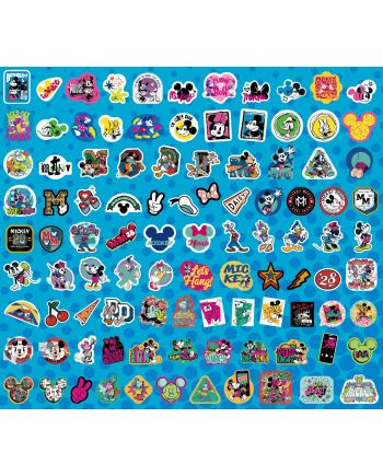 MICKEY & AMIS - Set de 100 Stickers (Display de 20) - vue principale