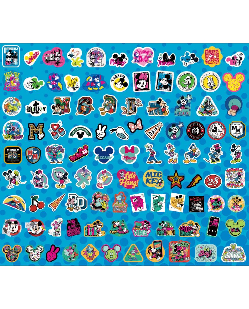 MICKEY & AMIS - Set de 100 Stickers (Display de 20) - vue principale