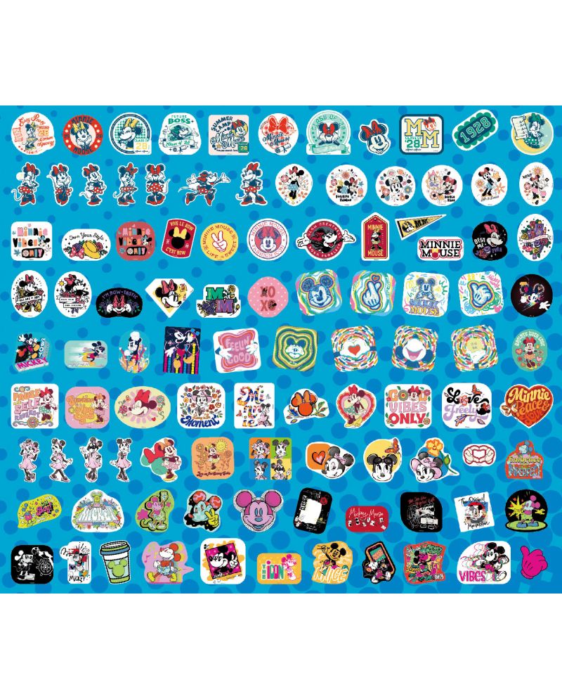 MICKEY & MINNIE - Set de 100 Stickers (Display de 20) - vue principale