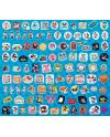 MICKEY & MINNIE - Set de 100 Stickers (Display de 20) - vue principale
