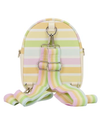 MICKEY & AMIS - Rainbow stripes - Sac bandoulière Loungefly - vue de profil
