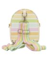 MICKEY & AMIS - Rainbow stripes - Sac bandoulière Loungefly - vue de profil