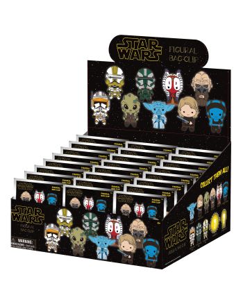 STAR WARS 3 - Series 1 - 3D Foam Bag Clip (Display 24 Pcs) - vue principale