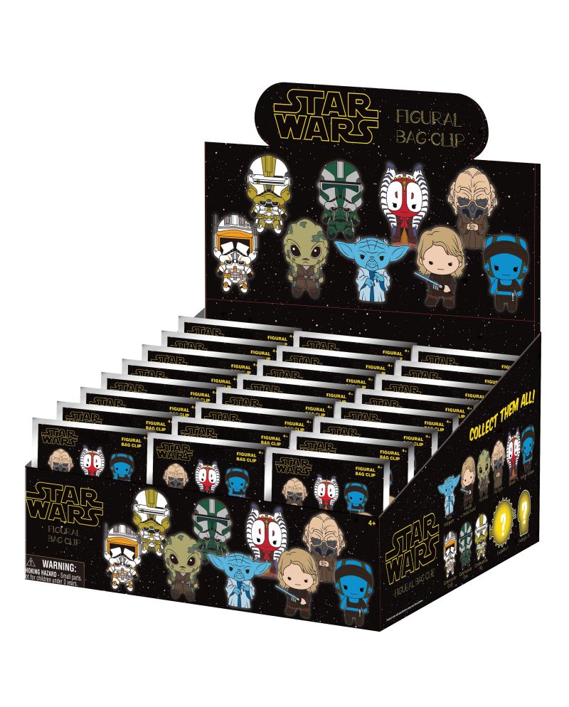 STAR WARS 3 - Series 1 - 3D Foam Bag Clip (Display 24 Pcs) - vue principale