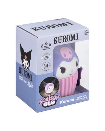 KUROMI - Lampe en Silicone 'SquishyGlo' Rechargeable 15cm - vue de face