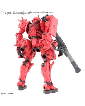 GUNDAM - HG 1/144 Char's Zaku (GQ) - Model Kit - vue de face