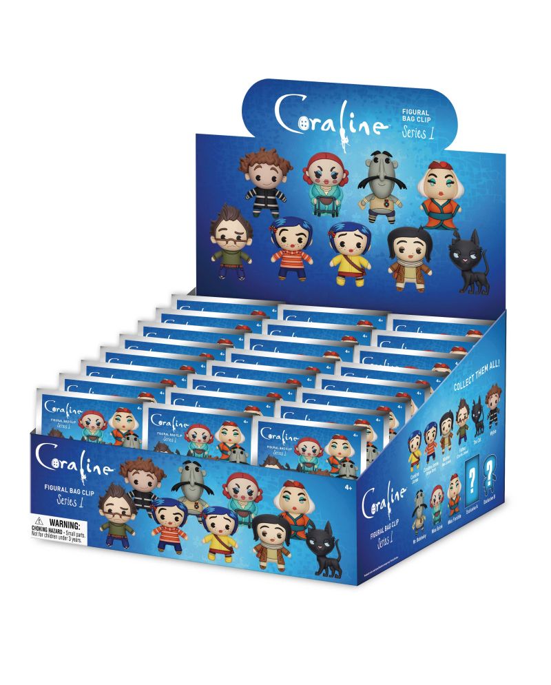 CORALINE - Series 1 - 3D Foam Bag Clip (Display 24 Pcs) - vue principale