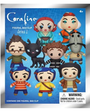 CORALINE - Series 1 - 3D Foam Bag Clip (Display 24 Pcs) - vue de profil