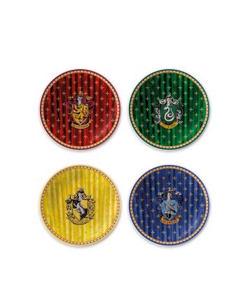 HARRY POTTER - Les 4 Maisons - Set de 4 Assiettes à Dessert 19cm - vue principale